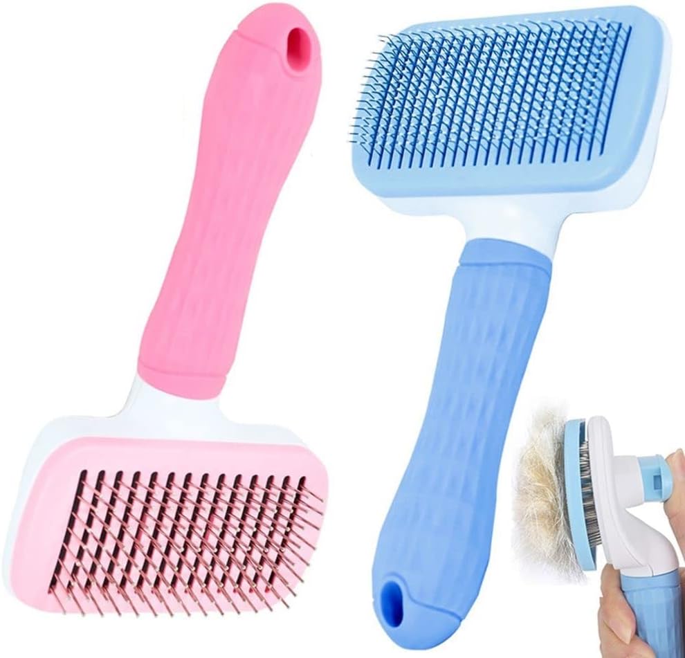 Pet self cleaning hair remover slicker brush for Dogs and Cats