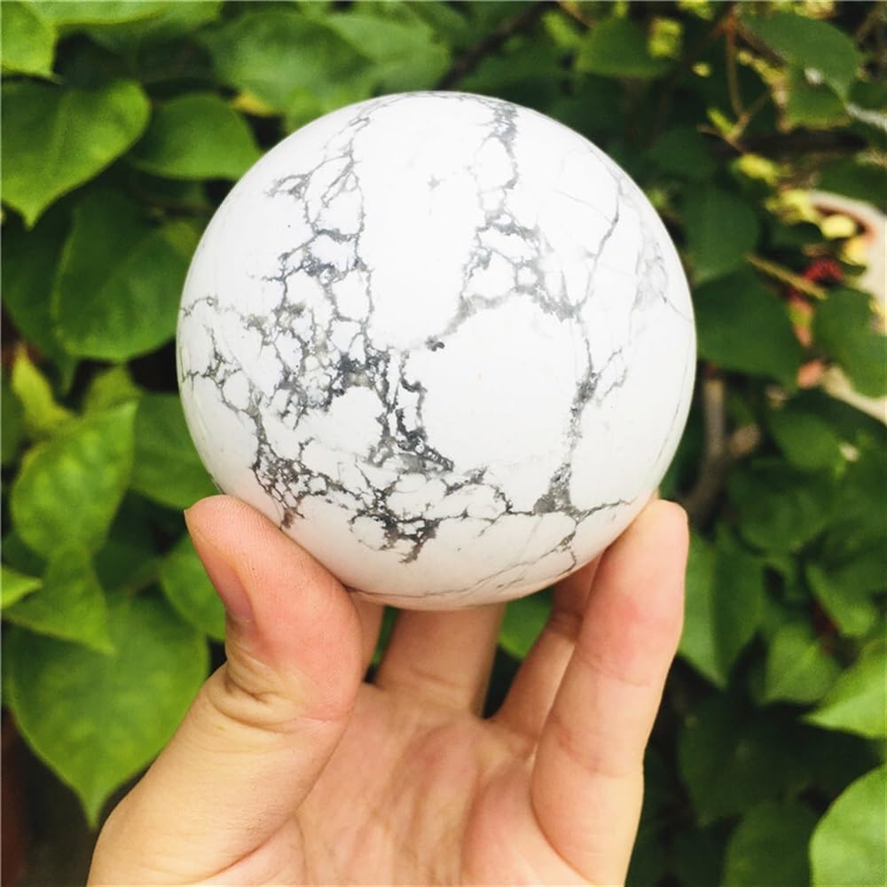 AUOQKQUT White Aura Quartz Crystals Crystal Ball Stone Ornaments (Size : 400g)