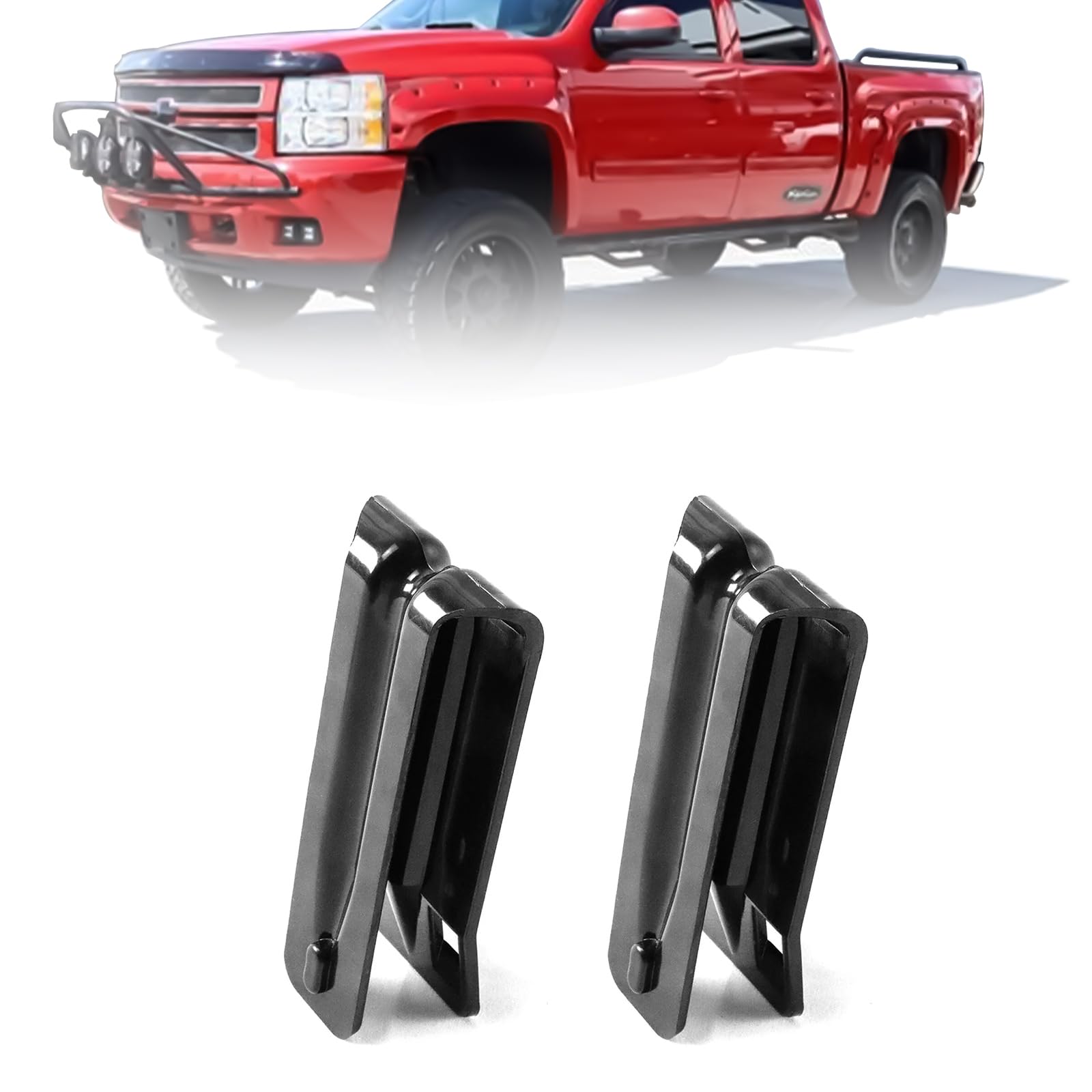 2Pcs Rear Seat Bumper Cushion Bracket Anti Rattle Bumper Bracket Compatible with Chevy Silverado Sierra 2008-2013 22771139