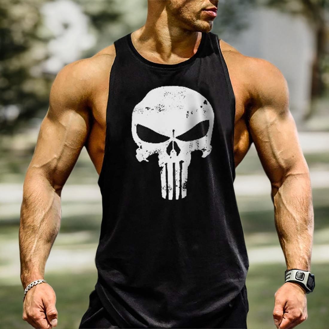 Lift Men's Bodybuilding Gym Tank Tops Workout Stringer Sleeveless Shirts Vest Cotton - Image 7