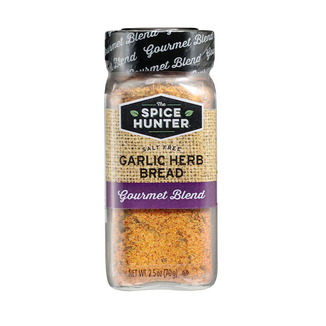 Spice Hunter Bread Seasoning Blend Jar, Garlic Herb, 2.5 Ounce