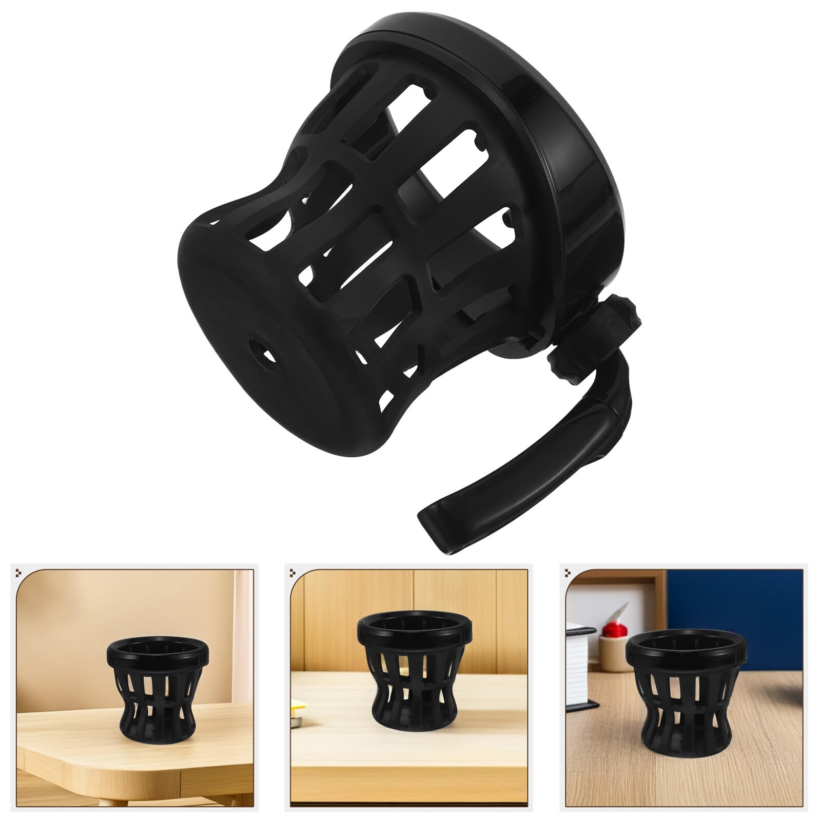 Ipetboom Portaborraccia per Moto in Rete Nera Supporto Portabicchieri Manubrio Resistente Agli Urti Installazione senza Attrezzi per Uso Motociclistico e Ciclismo Urbano