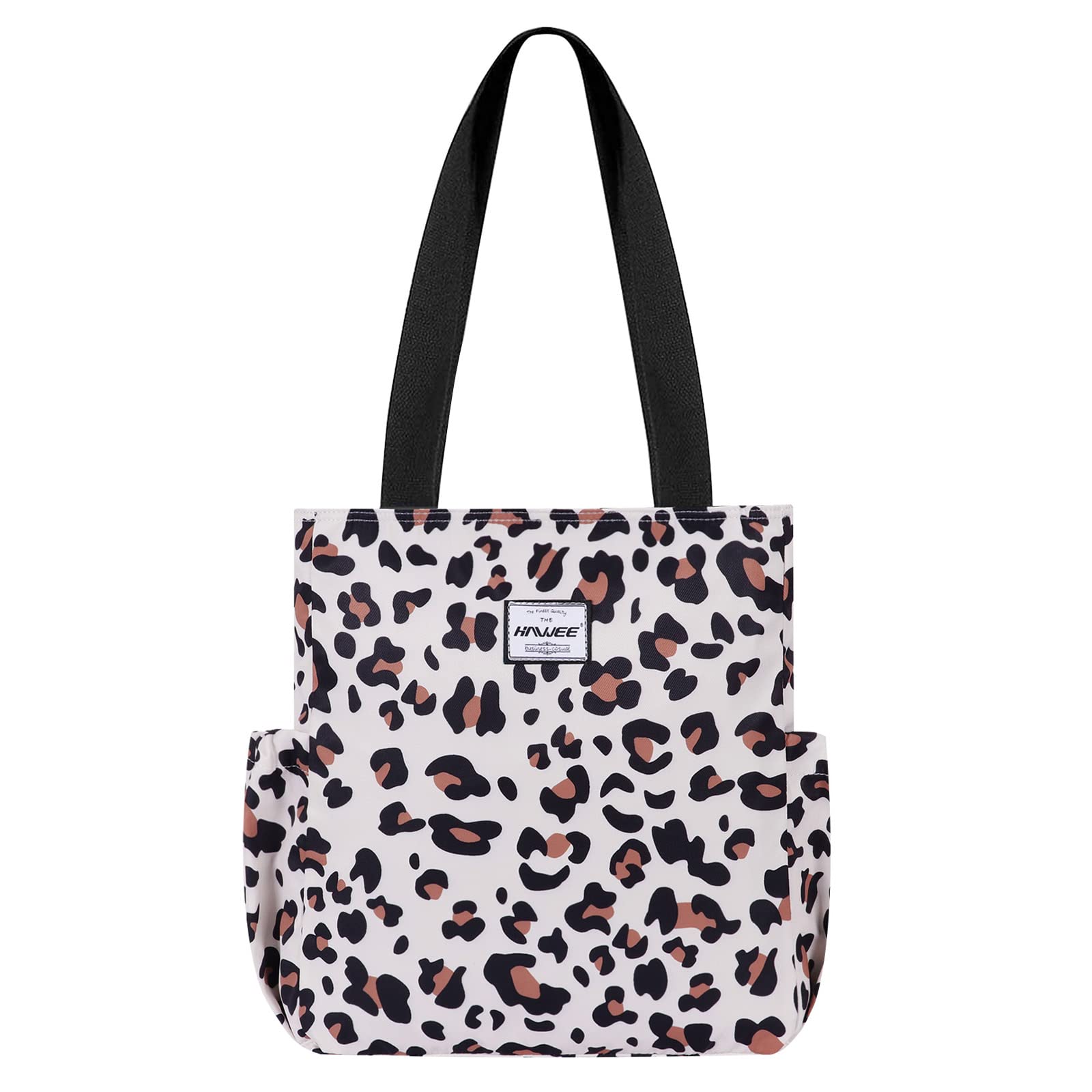 HAWEE Moda Mujer Bolsa de Hombro con Cremallera Ligera Bolso Totalizador Multicolor Bolso de Bandolera Grande Bolsa de Compras Impermeable Bolsa de Mano para Trabajo Yoga Playa Vida Diaria Escuela