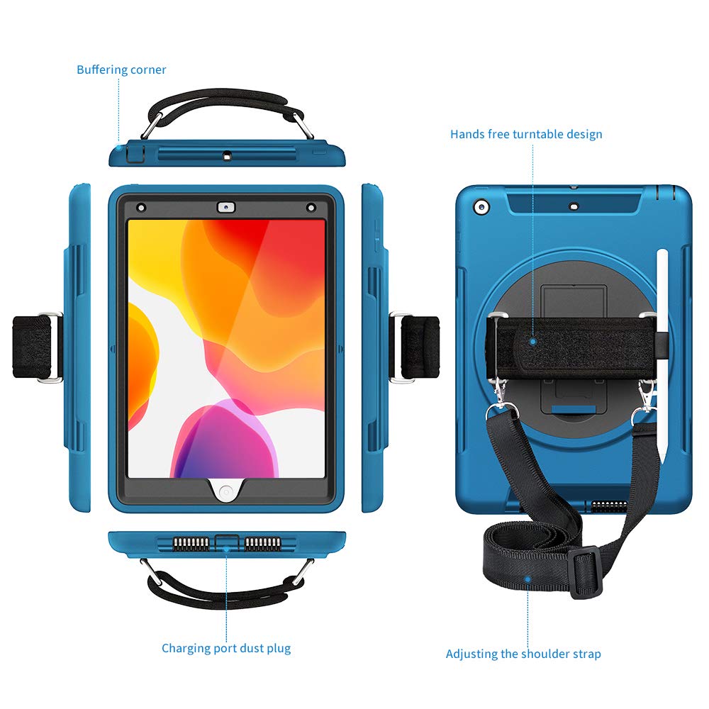 Aoub Funda Para IPad De 9ª Generación 2021 De 10.2 Pulgadas, IPad De 8ª/7ª Generación 2020/2019, Sin Soporte Para Lápices, Funda Trasera De TPU Suave, Funda Protectora Inteligente Delgada Y Ligera