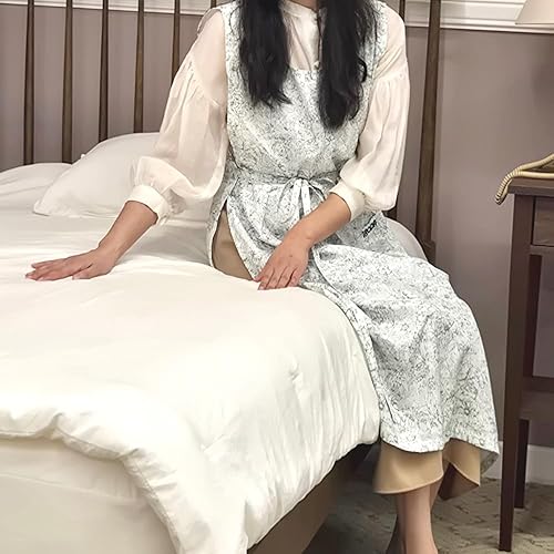 Miniatura 3 de IRODA Delantal impermeable para mujer, diseño floral elegante, tela 100% impermeable, ajuste ajustable, suave y ligero