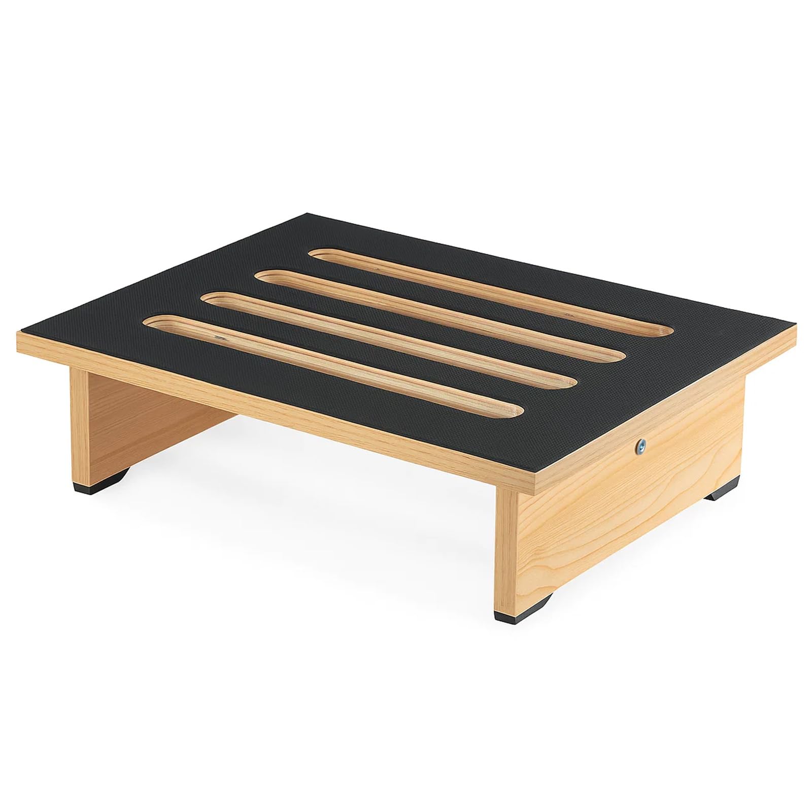 Sunnynest Natural Wooden Step Stool Non-Slip Rubber Stepping For Bedroom Kitchen Bathroom, Bed Steps Step Stool Portable Wooden Riser Indoor And Outdoor