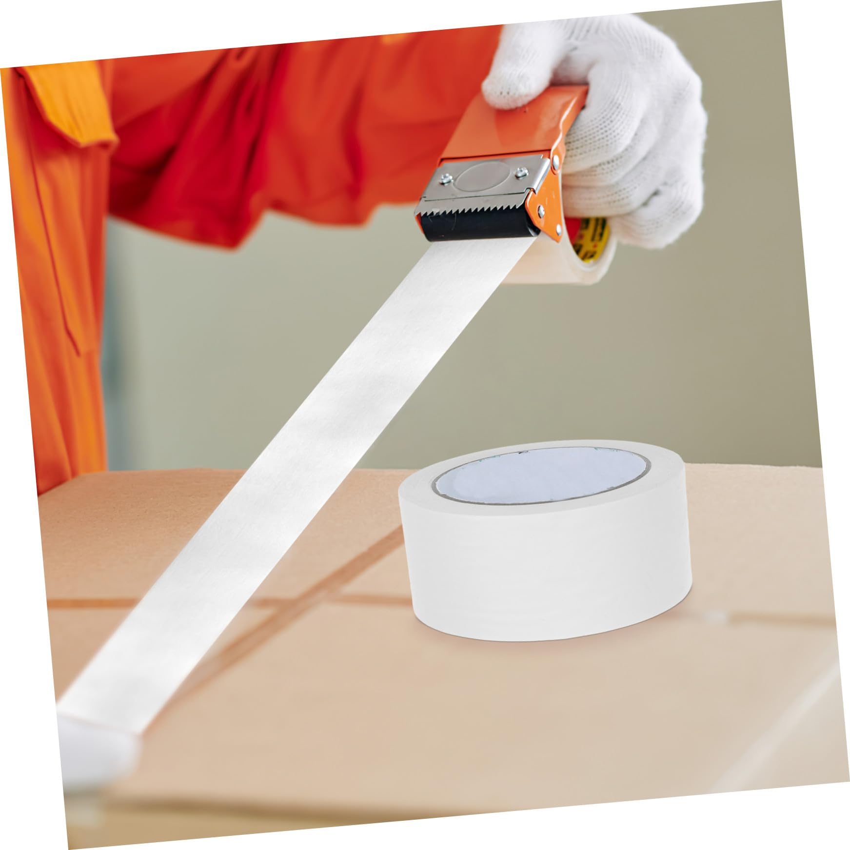 Hemobllo 2rouleaux Ruban Adhésif Papier Kraft De Ruban Emballage Auto-adhésif Écriturable Scellage Renforcé Pour Colis Et Cartons Adhérence Polyvalente Pour Usage Domestique Et Commercial