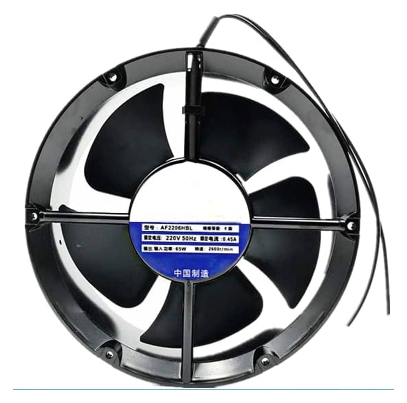 WEUSANXPL AF2206HBL 220V 65W Cooling Fan