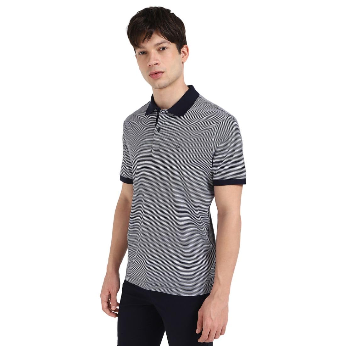 Calvin Klein Jeans Mens Polo Shirt, navy, XL
