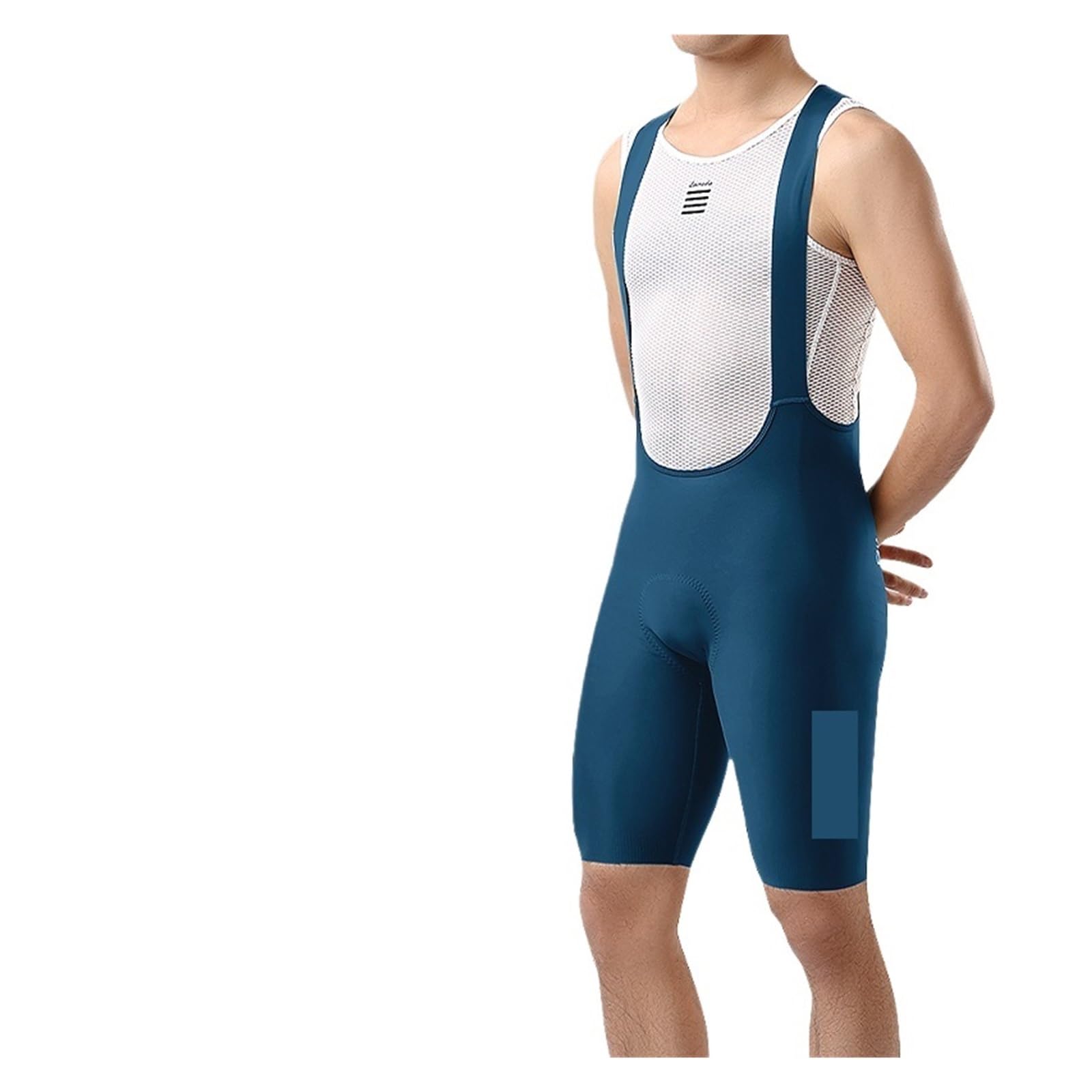 Bicicleta Pantalones Cortos Culotte de Ciclismo for Hombre, Transpirable, Verano, Acolchado, for montaña(Blue,XL-EU)