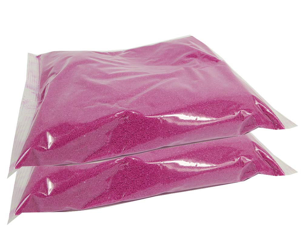 Sabbia Colorata Decorazione Sottile 0,4-0,7 mm 2 kg (Fuxia)