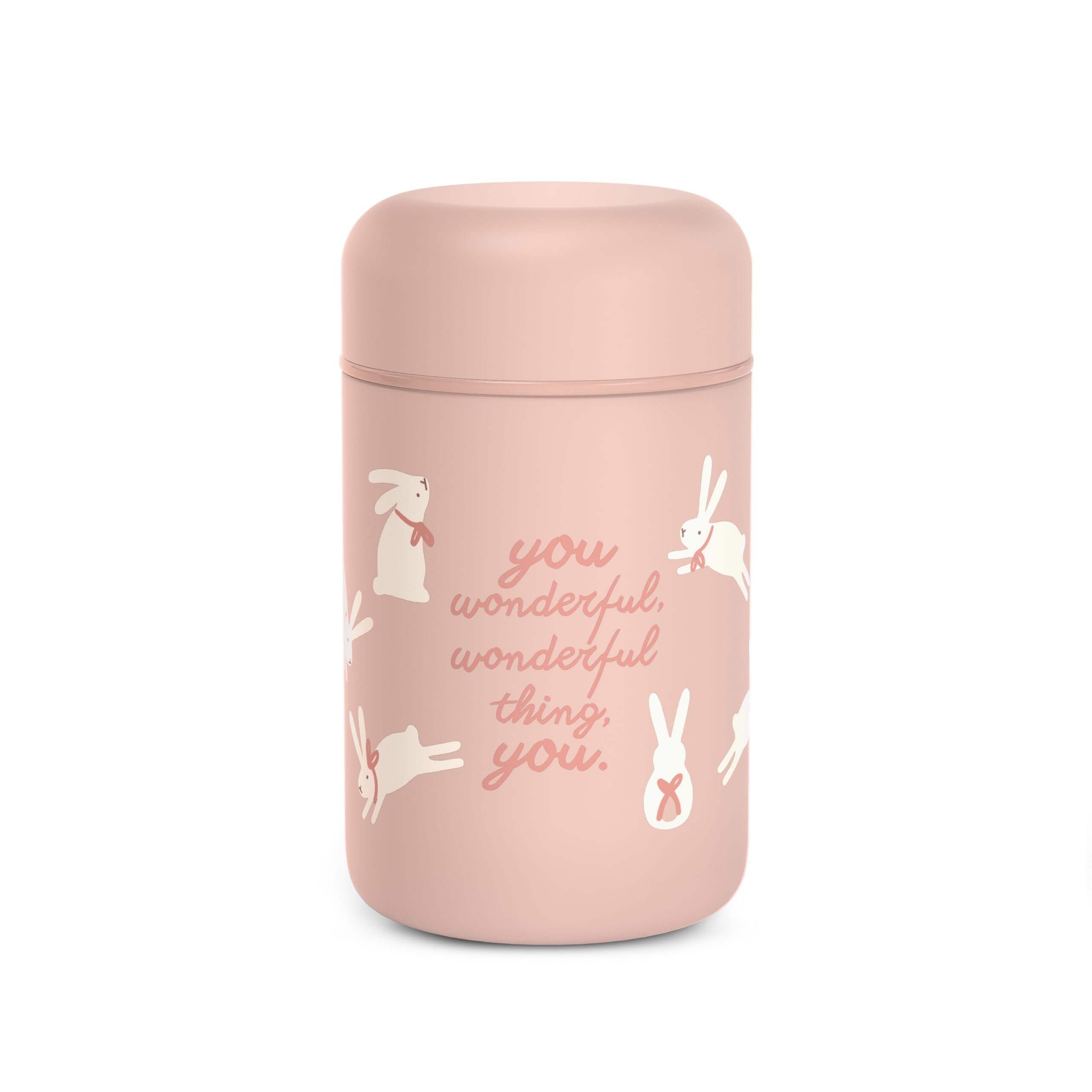 Suavinex - Stainless Steel Baby Thermos with Airtight Closure, 400 ml Pink