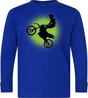 inktastic Motocross Rider Freestyle Sports Youth Long Sleeve T-Shirt