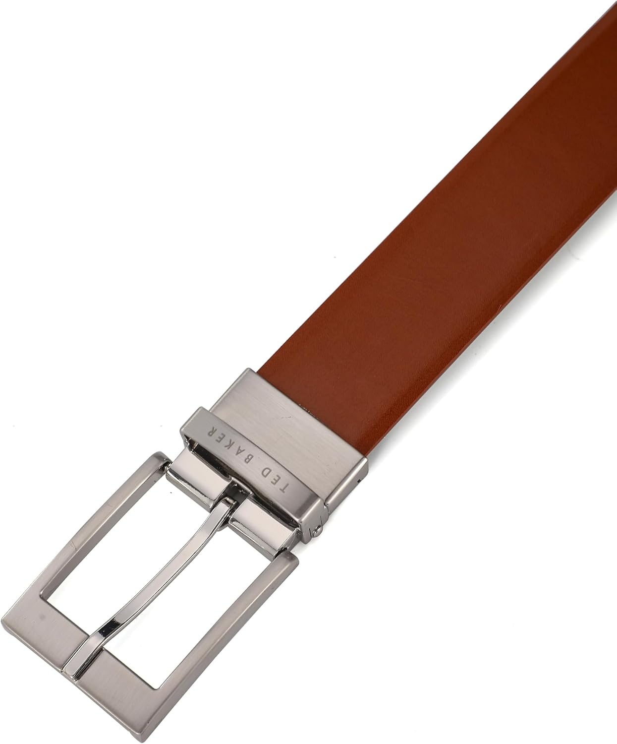 Ted Baker Men's Reversible Leather Belt, Brown, Premium Leather, Classic Design
