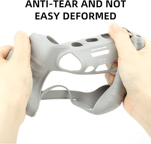 Miniatura 8 de Funda protectora de silicona para controlador con parasol para Mini 3 Pro DJI RC (negro sin capucha)