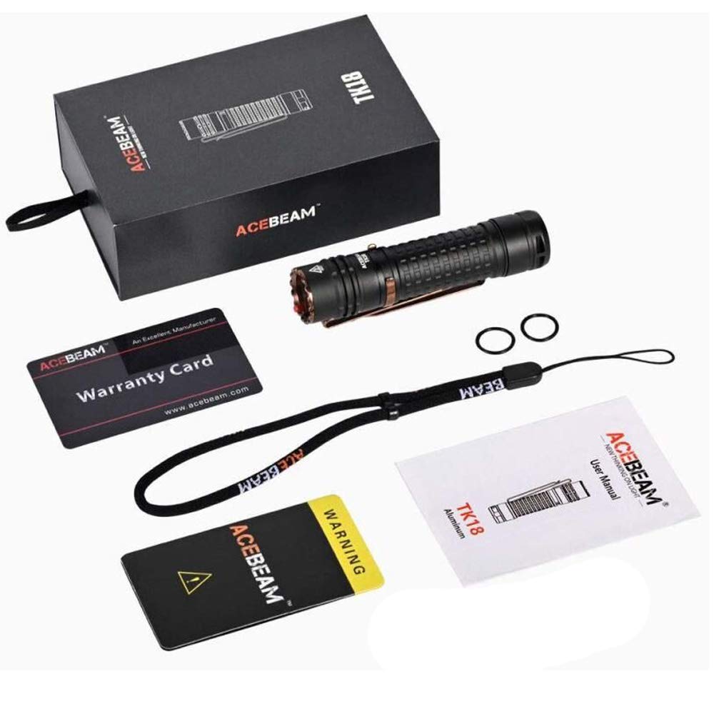 Amazon.co.jp: ACEBEAM(ACEBEAM TK18 小型軽量高輝度 LED懐中