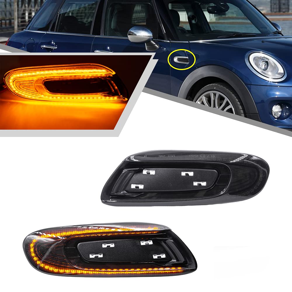 Amazon.com: Mingrui test Smoked Lens Amber Led Side Fender Marker