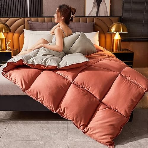 Miniatura 2 de HJMDP - Juego de edredón grueso de invierno con forma de pan tela de plumas en forma de pan tamaño individual Queen y King color  D tamaño 866 x