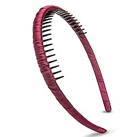 Vista 6 de 4 piezas - Diadema multicolor con dientes de resina protectora - Diadema con peine - Accesorios para el cabello de Beauty hair (Multicolor-No.9)