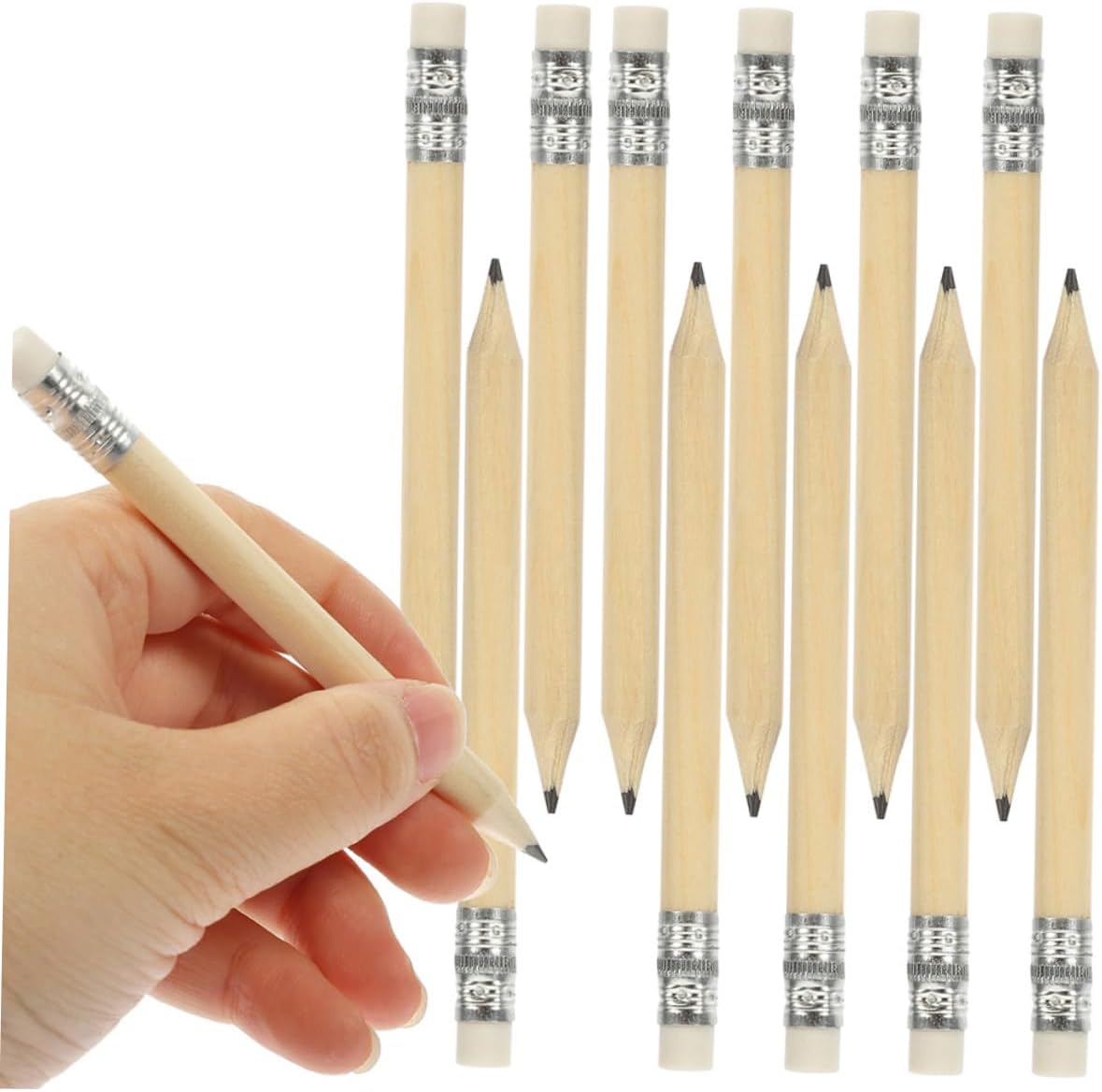 jojofuny 35Pcs Short Log Pencils with Eraser Golf Pencils for Adults for School Office and Art Projects Wood Drafting Pencils jojofuny 35Pcs Short Log Pencils with Eraser Golf Pencils for Adults for School Office and Art Projects Wood Drafting Pencils