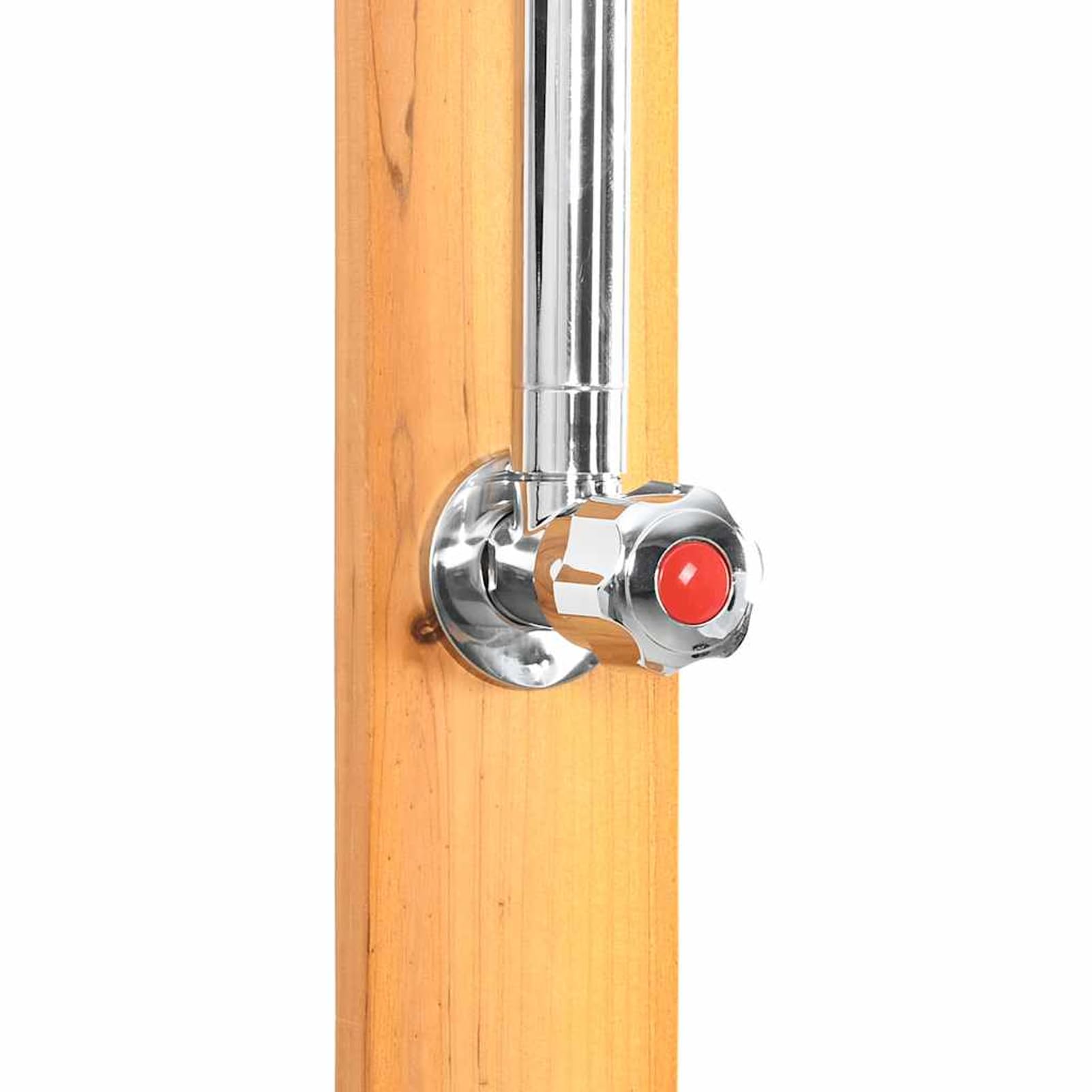 Gecheer Ducha de Jardín de Madera con Alcachofa Giratoria y Presión Ajustable - para Exterior y Camping Modelo LYKLRZJ-40857ES