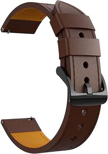 HAZELS Correas de pulsera de cuero genuino de 20 de 0.866in para Huawei Watch GT2 GT 2 42 1.811in reloj inteligente de repuesto 3 Pro Honor Magic 2