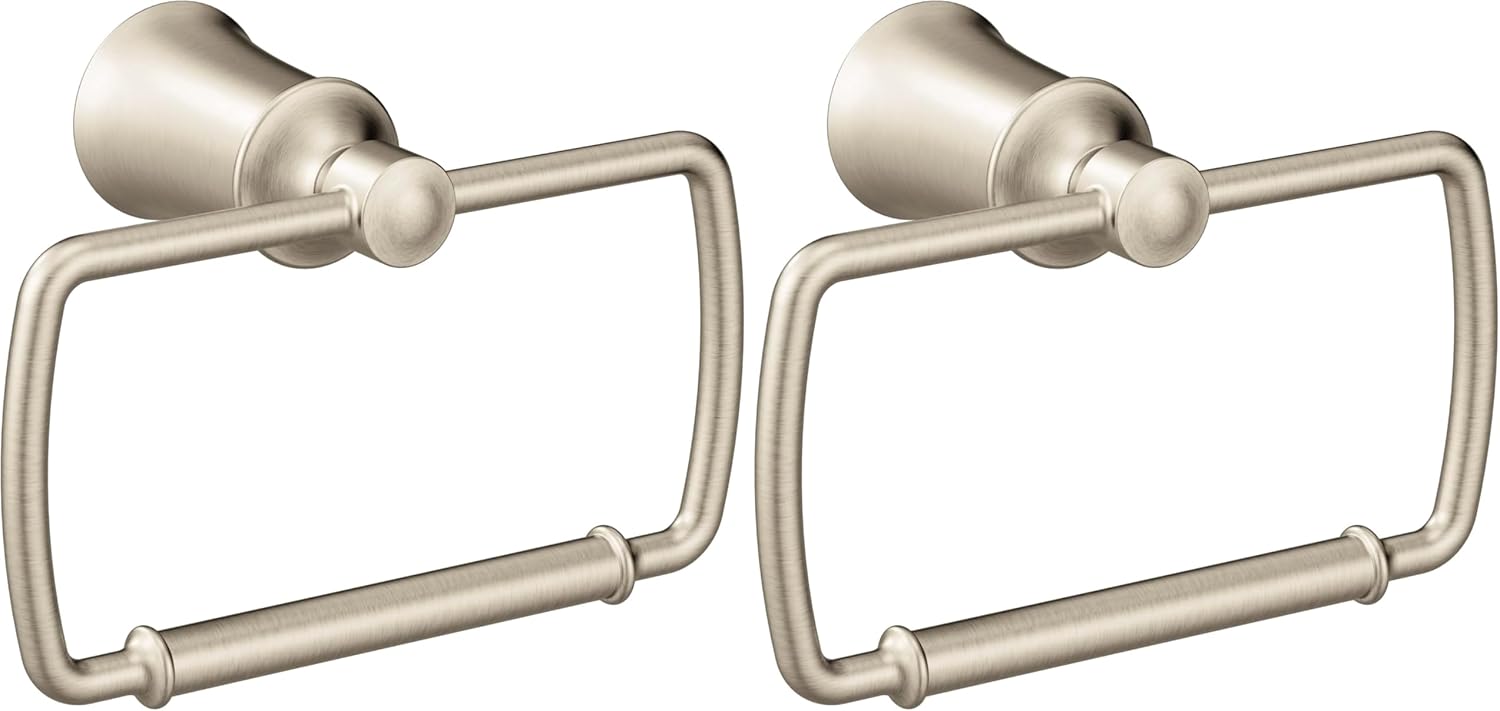 Moen YB2186BN Dartmoor Towel Ring, Brushed Nickel (Pack of 2)