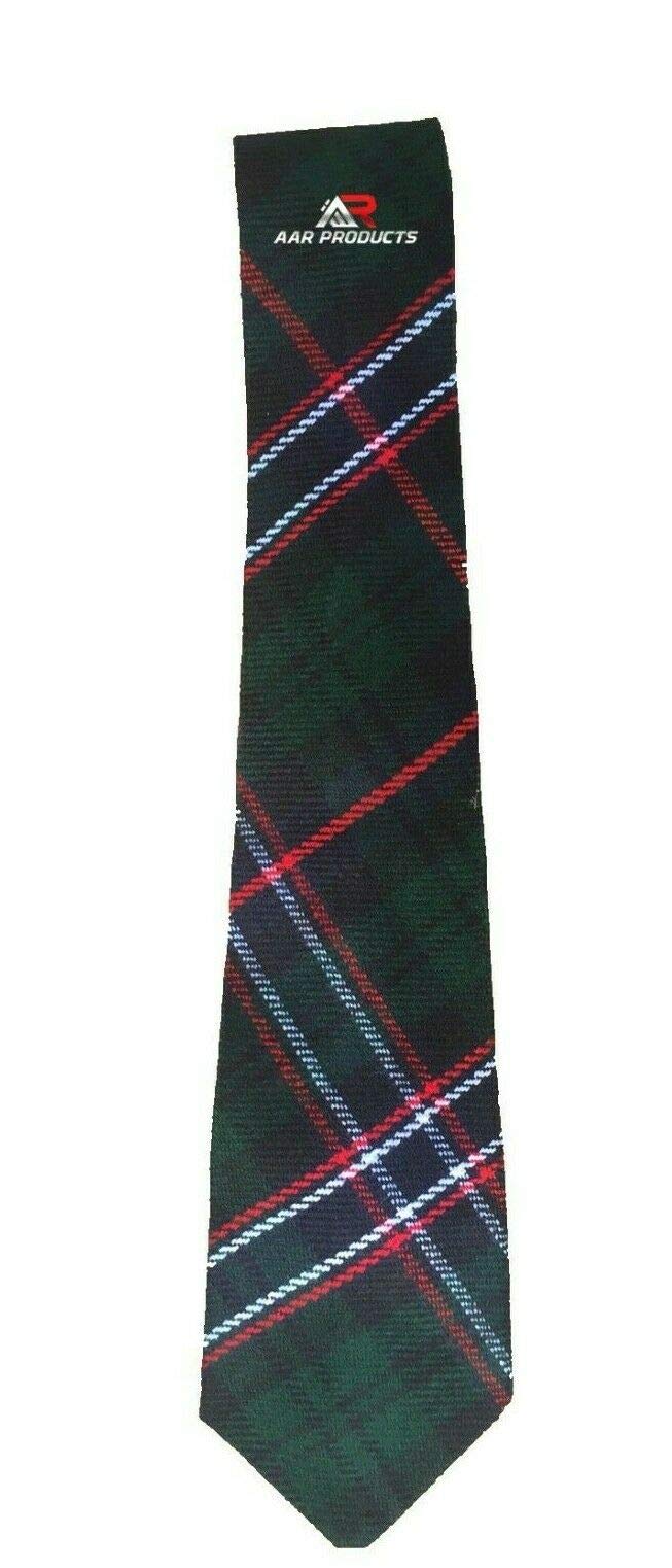 AAR Men's Scottish Neck Ties For Kilt Various Clan Tartan Acrylic Wool Necktie