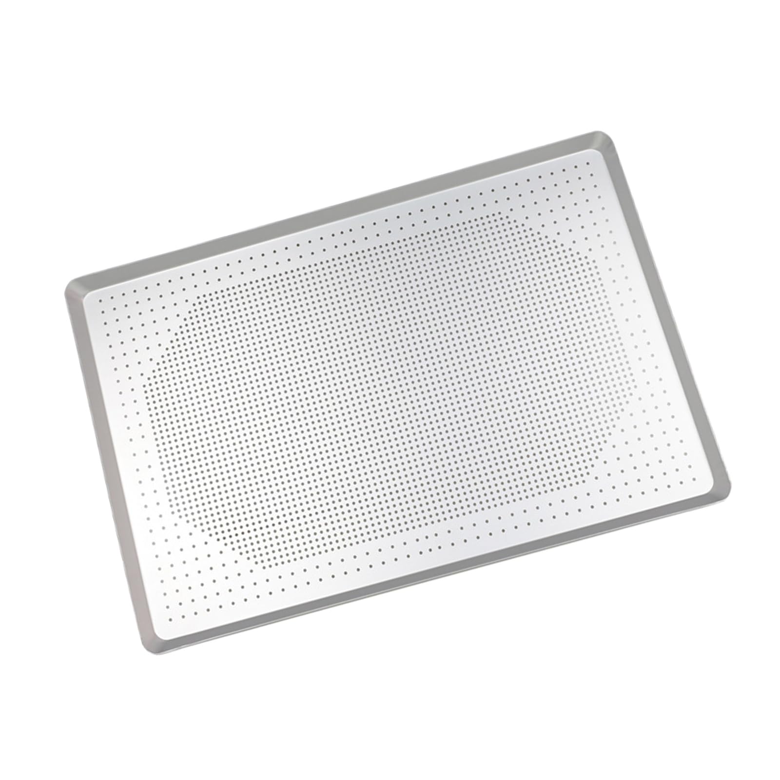 Bandeja para hornear antiadherente comercial de alta resistencia de 60 x 40 cm, con bordes reforzados anodizados para asar y asar a la parrilla