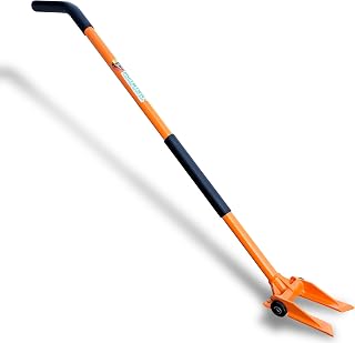 GUTSTERTOOLS 60" Heavy Duty Demolition Pry Bar Crowbar - Lightweight Round Handle Nail Puller for Contractors, Firefighters & Renovations
