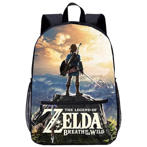 Zelda Sacs D'école Primaire et Secondaire Zelda Sac À Dos pour Enfants Impression De Jeu Garçons Filles Cartable Cover