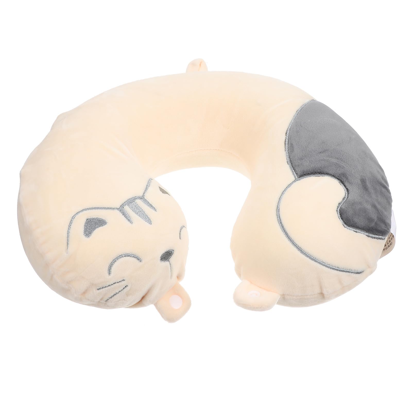 DOITOOL Almohada de Viaje en Forma de U para Oficina y Descanso, Soporte Cervical Diseño Ergonómico, Material de Algodón Blando y Tacto Cómodo para Siestas