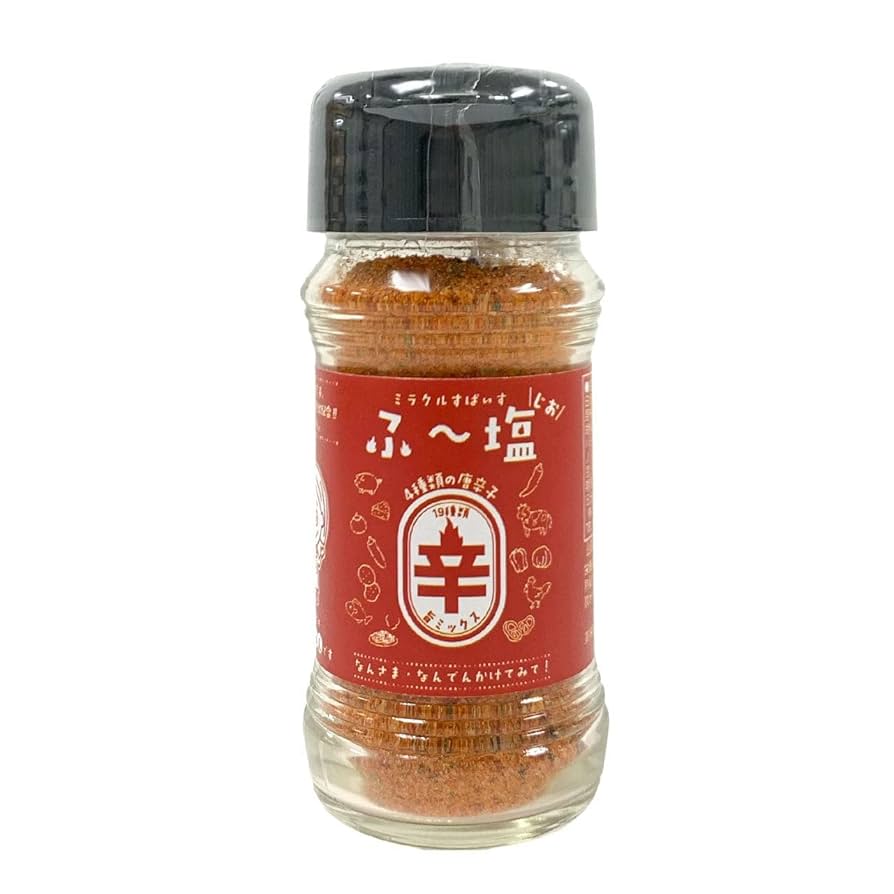 Amazon.co.jp: ミラクルすぱいす ふ～塩 辛ミックス55g(瓶