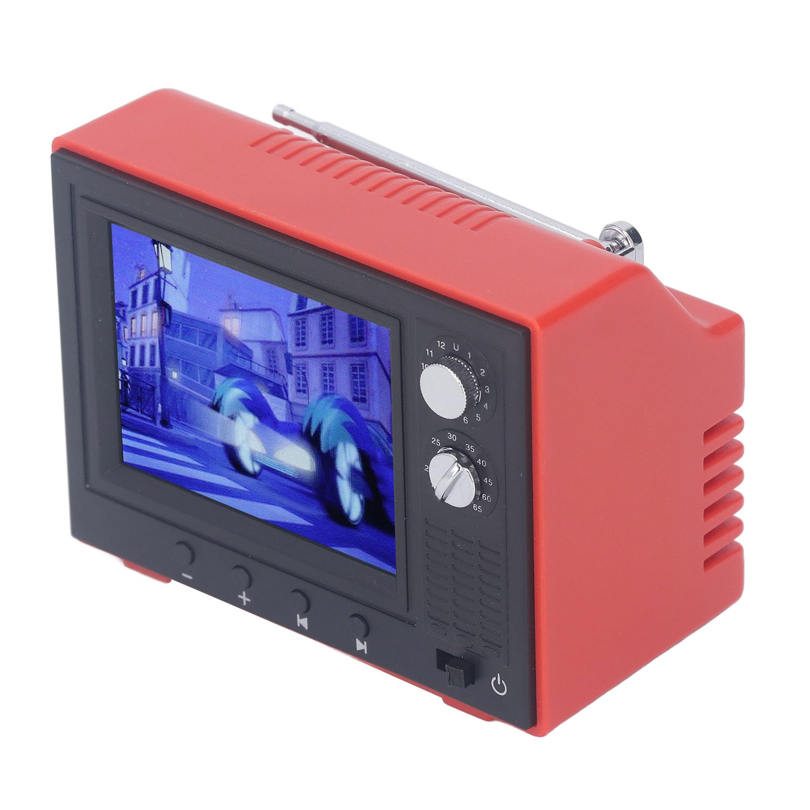 TV per Casa delle Bambole, TV in Miniatura in Plastica Riproducibile Vecchio Stile per Casa delle Bambole Fai-da-te