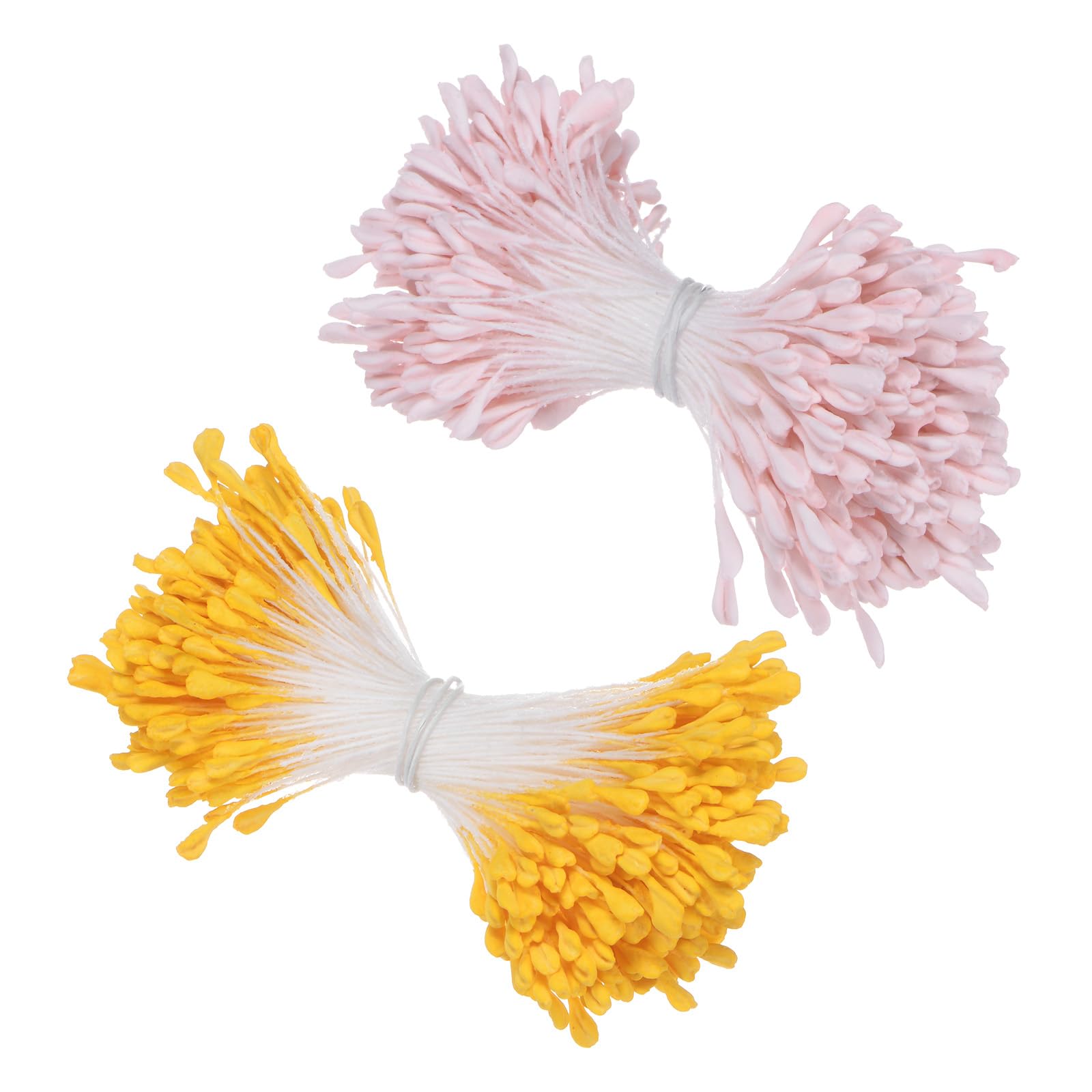 M METERXITY 680-Pack Artificial Flower Stamen Kit, 3mm Mini Double Heads Flower Stamens Pistil