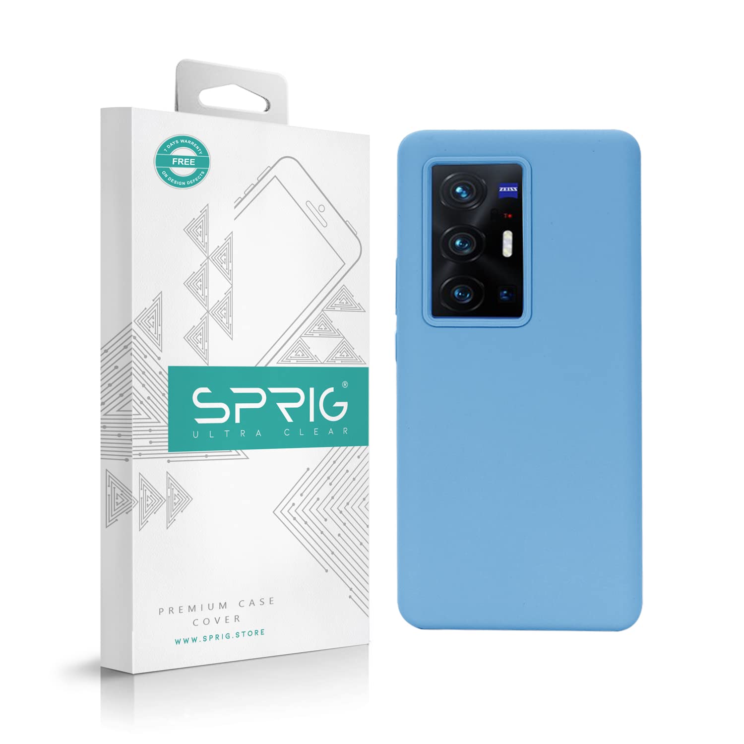 SPRIG Compatible with VIVO X70 Pro+ Phone Liquid Silicone Cover Premium Back Cover Drop Tested Shock Proof Mobile Case for Men, Women, Boys and Girls with Camera Protection (Denim Blue) (B0B65W5HTC) Amazon Price History, Amazon Price Tracker