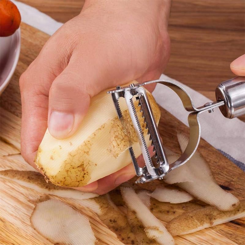 Stainless Steel Carrot Potato Fruit Peeler Durable Razor Sharp Cutter Shredder Slicer Vegetable Julienne Peeler 4