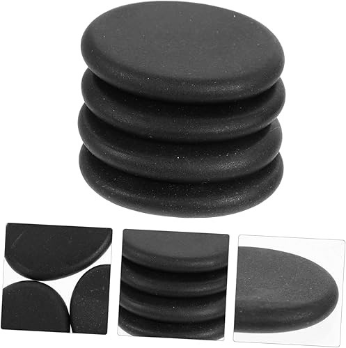 Miniatura 2 de GLEAVI 10 piezas de masaje de piedra energética portátil con calefacción para el cuerpo, masajeador corporal de spa natural, piedras calientes,