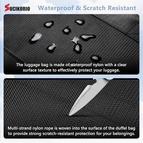 Travel Duffle Bag with Wheels 3 in 1 Travel Backpack Wheels Waterproof Oxford Carry On Hand Luggage Backpack with Combination Padlock Weekend Gym Bags for Women Men Travelling Grey2