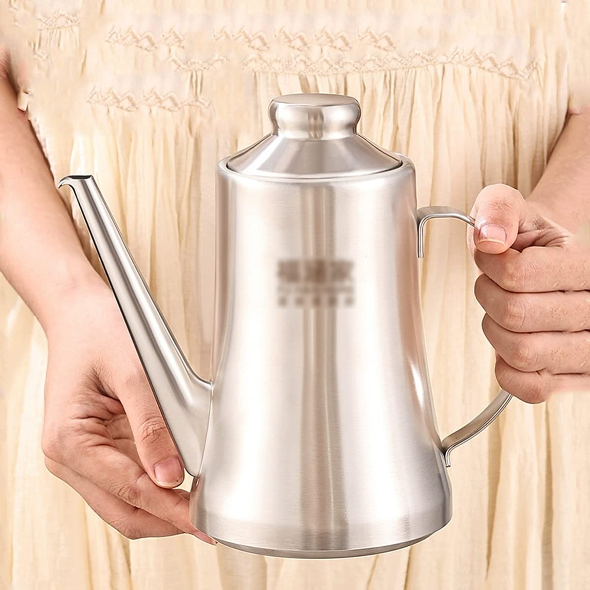 Bottiglia dispenser per olio con filtro in acciaio inox, per olio d'oliva, aceto, salsa di soia, contenitore per olio da cucina, essenziale da cucina, 500 ml