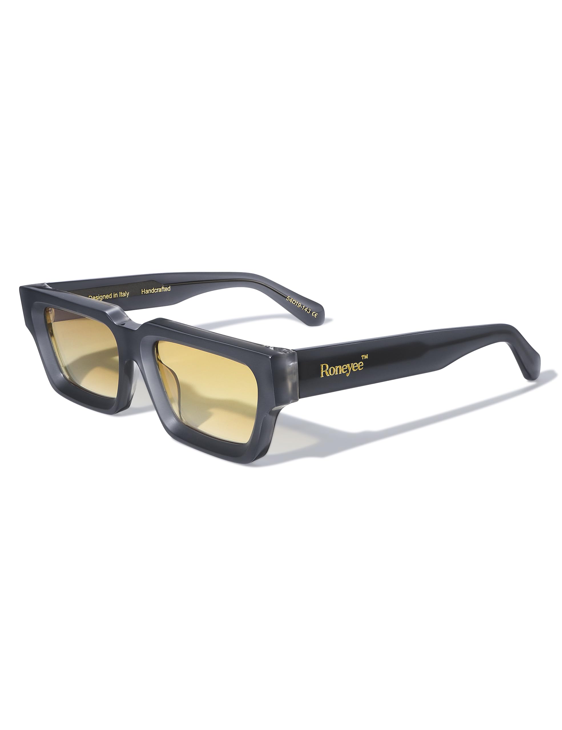 Rectangle Sunglasses Men Women Trendy Retro Sunglass UV Protection Fashion Acetate Stylish Square