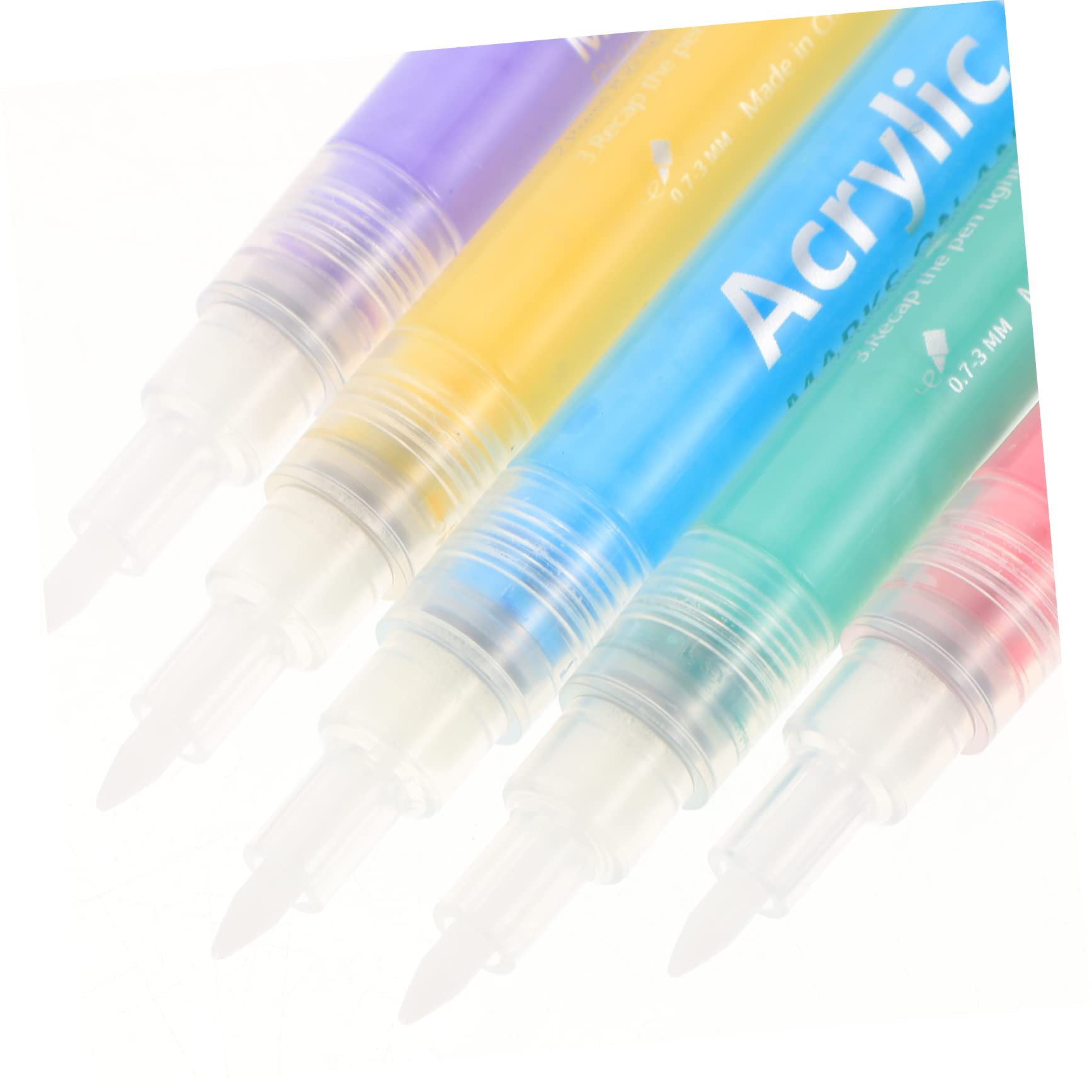minkissy Set Di 3 Pennelli Per Nail Art Pennarello Per Liner Strumenti Per Nail Art 5 Pezzi*3