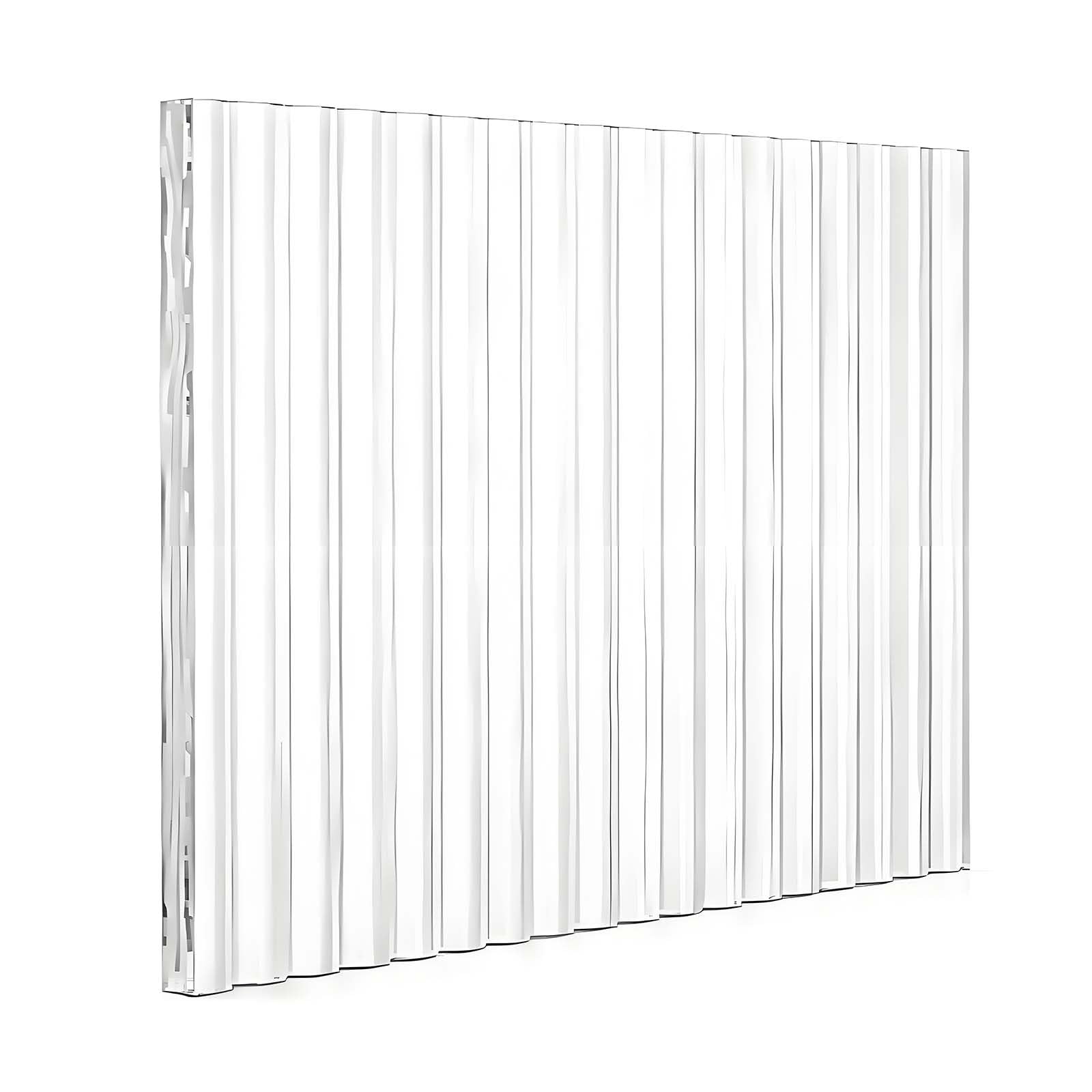 WOFDALY 3mm Fluted Acrylic Sheet Clear Decorative Acrylic Panel for Cabinet Doors Furniture Inserts Window Covers and DIY Fabrication Projects,200x300mm