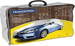 Tramontina 43780003, Capa para Carro G, Impermeável, Cinta para Envolver Veiculo, Carros Ate 5,2 M, Cinza