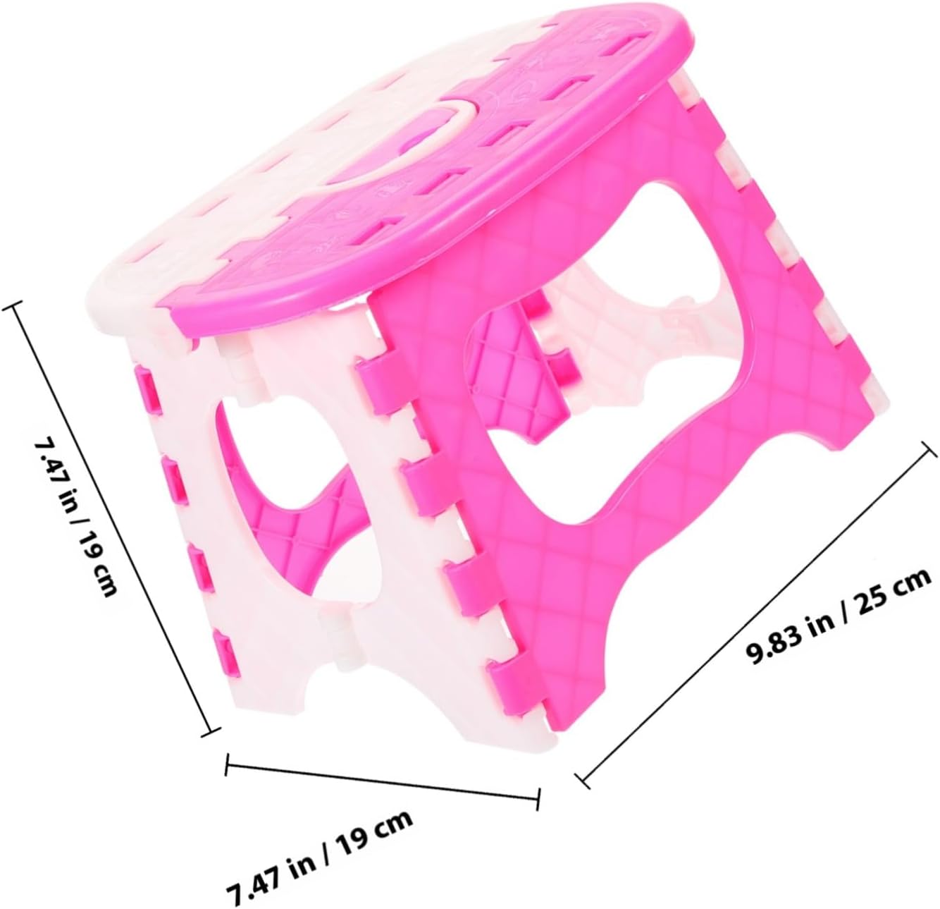 Stool Collapsible Folding Design Portable Plastic Step Stool for Boys and Girls Home Garden Kitchen Living Room