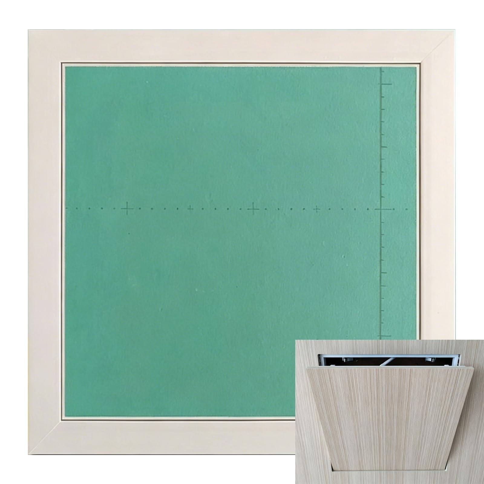 Flush Mount Drywall Access Panel with Gypsum Board Hidden Wall Access Panel for Drywall, Anti-Drop Ceiling Access Panel for Plumbing HVAC Maintenance(50x50cm/20x20in)