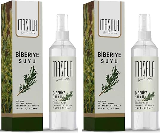 Masala Rosemary Juice 125 ml X 2 PIECES - Rosemary Floral Water - Rosemary Juice Sebum And Oil Balancing Hydrosol