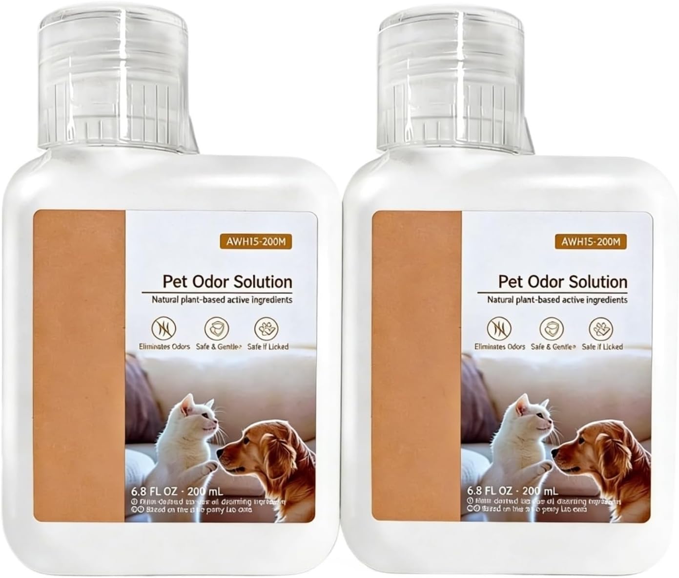 Pet Odor Cleaner, 2 Bottles，200 Ml, Compatible With MOVA P10 Pro Ultra / P50 Pro Ultra / E30 Ultra / S10 Plus / V50 Ultra