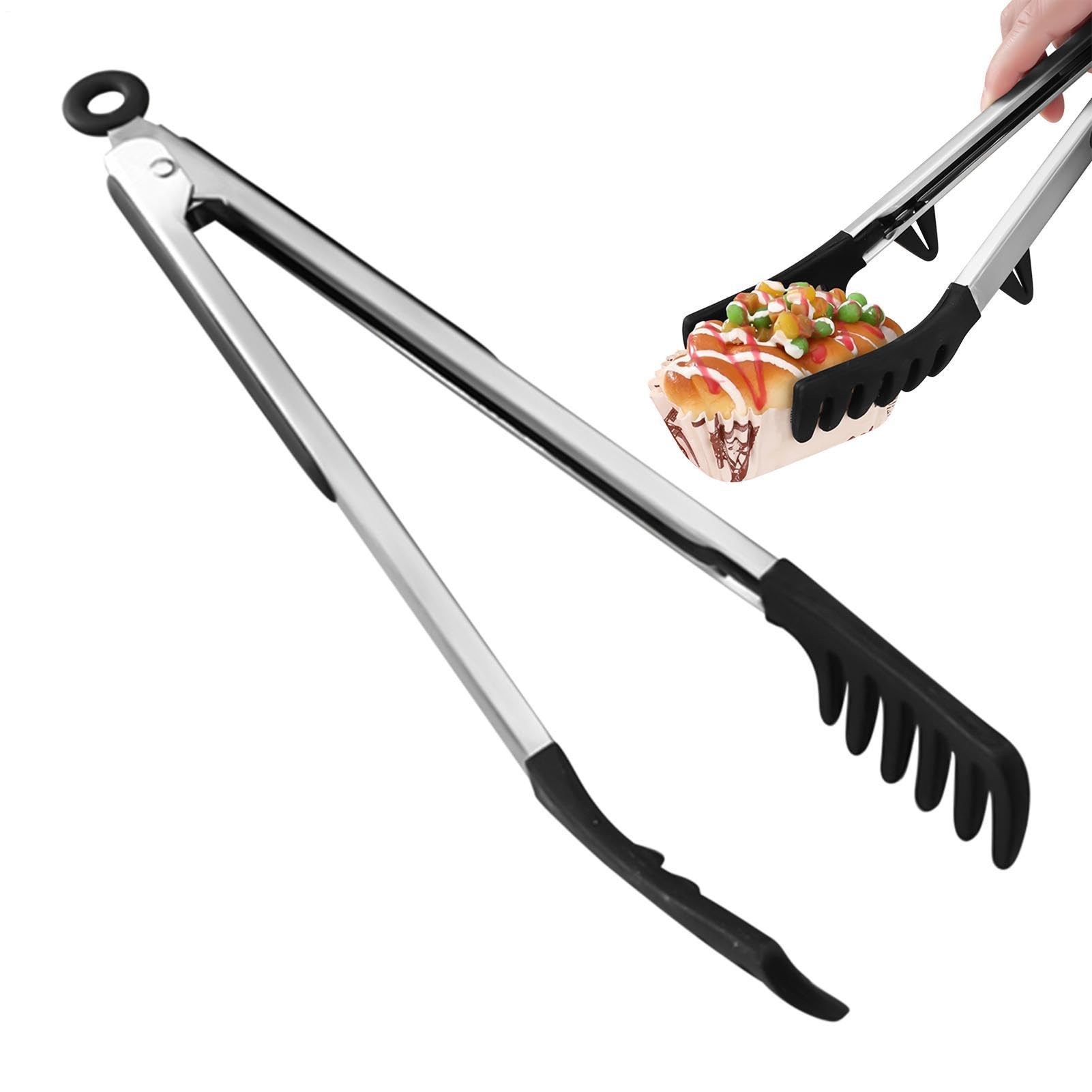 Pinzas para espaguetis de silicona ideales para cenas familiares y preparación de pastas