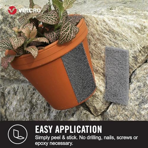 Image of VELCRO Brand Extreme Outdoor Heavy Duty Tape | 10Ft x 1 in | Holds 15 lbs-| Black with Stick on Adhesive-| Strong Weather Resistant Holding Power - 91843,(Pack of 12)
